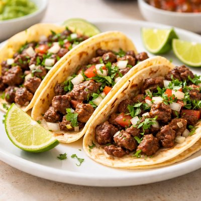Beef street taco