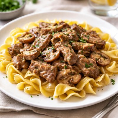 Beef stroganoff