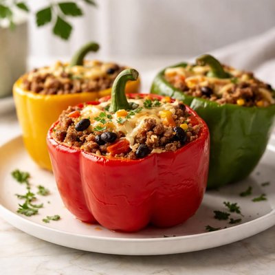 Beef stuffed pepper