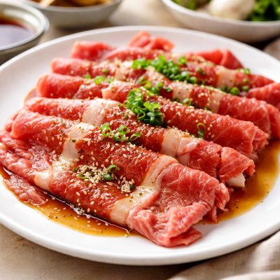 Beef sukiyaki slices