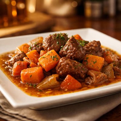Beef sweet potato stew