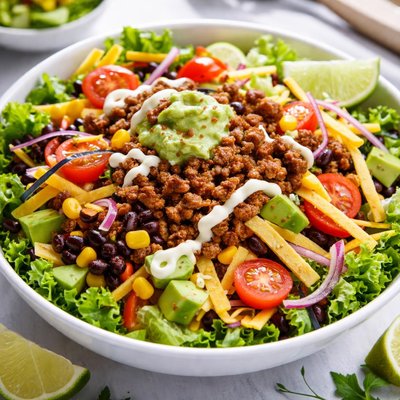 Beef taco salad