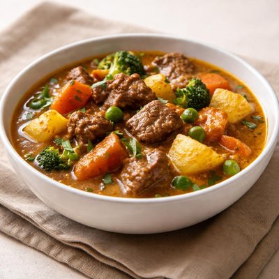 Beef vegetable curry