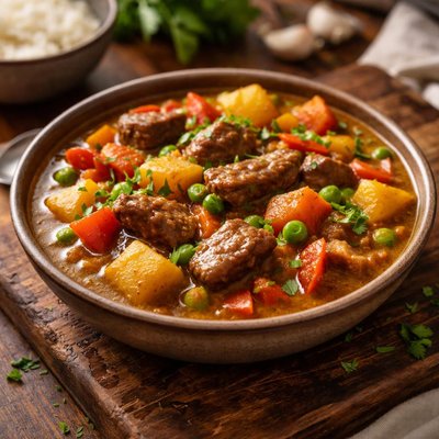 Beef vegetable curry mix