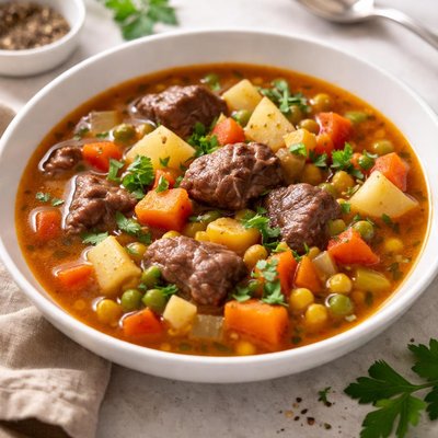 Beef vegetable soup