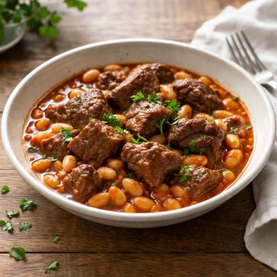 Beef with beans