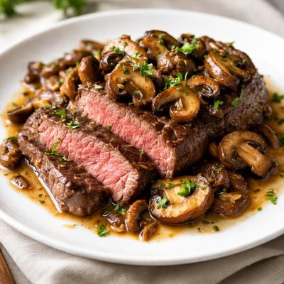 Beef with mushrooms