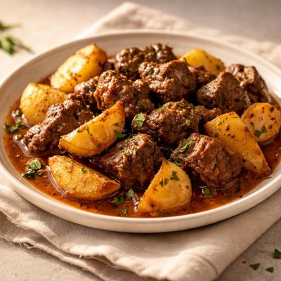 Beef with potatoes
