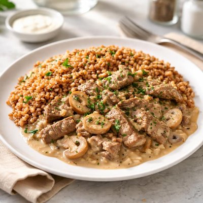 Beefstroganoff buckwheat