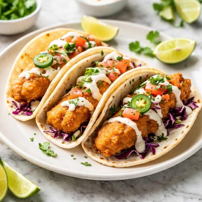 Beer battered cod taco