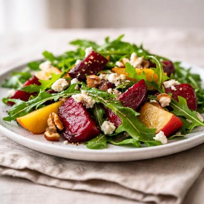 Beet and arugula salad