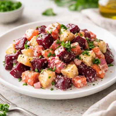 Beet and potato salad
