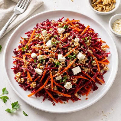 Beet carrot salad