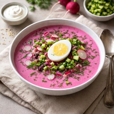 Beet cold borscht