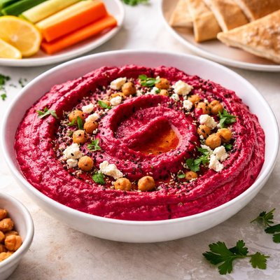 Beet hummus
