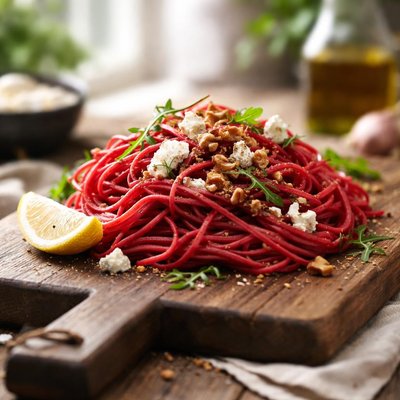 Beet pasta