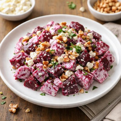 Beet salad with cream