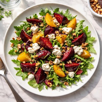 Beet salad with goat cheese