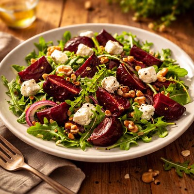 Beetroot and feta salad