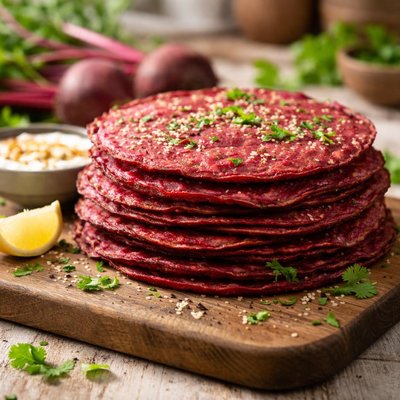 Beetroot cheela