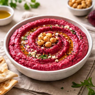Beetroot hommus