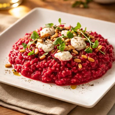 Beetroot risotto