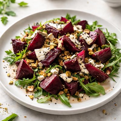 Beetroot salad with tahini