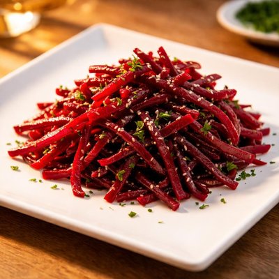 Beetroot strips