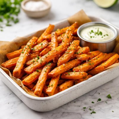 Bella green sweet potato fries