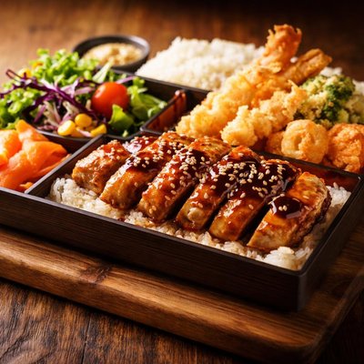 Bento house chicken teriyaki deluxe