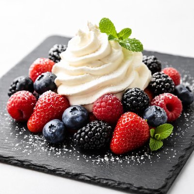 Berries and cream