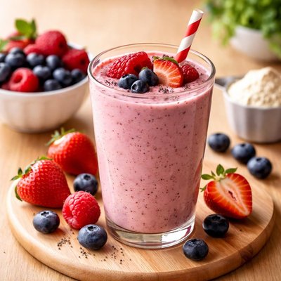 Berry berry protein shake
