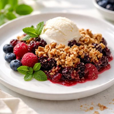 Berry crumble