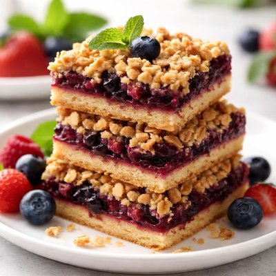 Berry crumble bar