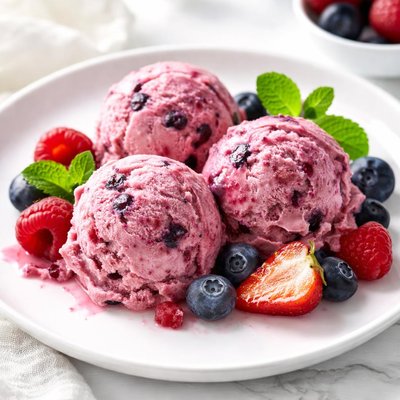 Berry ice cream
