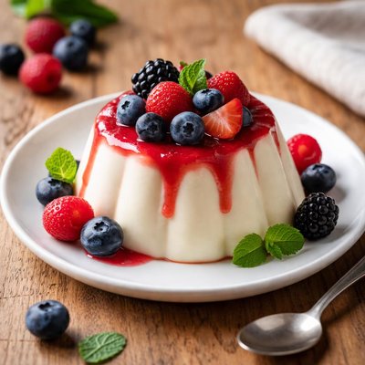 Berry panna cotta