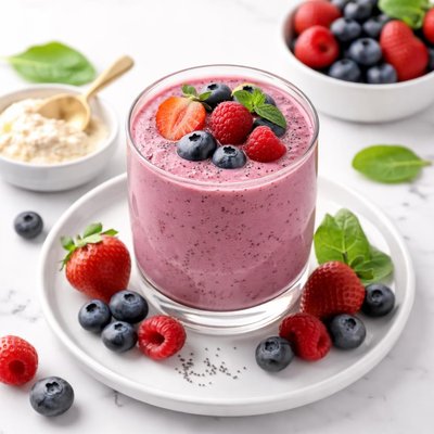Berry protein smoothie