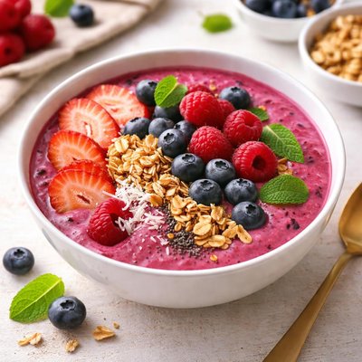 Berry smoothie bowl