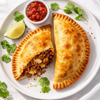 Beyond meat and cheese empanada