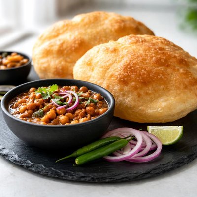 Bhature with chole