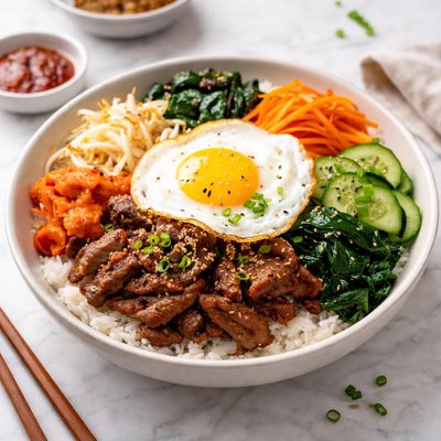 Bibimbap beef
