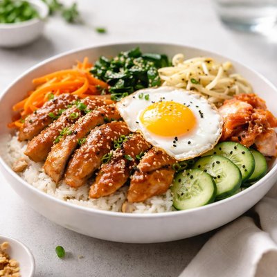 Bibimbap chicken