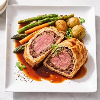 Bife de vitela em massa folhada