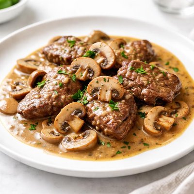 Bifinhos com cogumelos