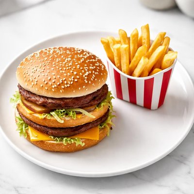 Big mac and small fry