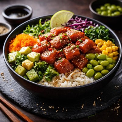 Big monster ahi poke bowl