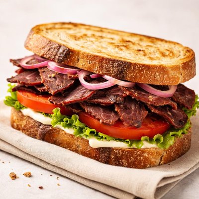 Biltong sandwich
