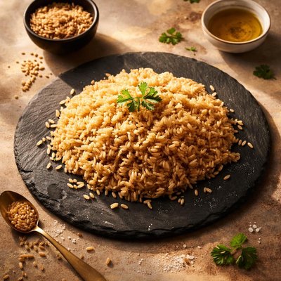 Bio fermented raw sprouted wholegrain brown rice