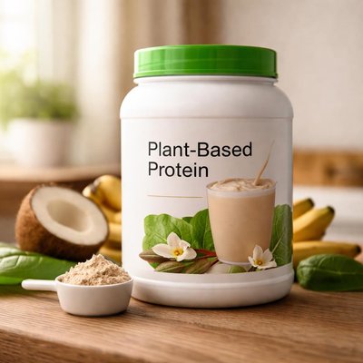 Bio steel plant based protein powder