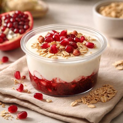 Bios pomegranate and grain yogurt
